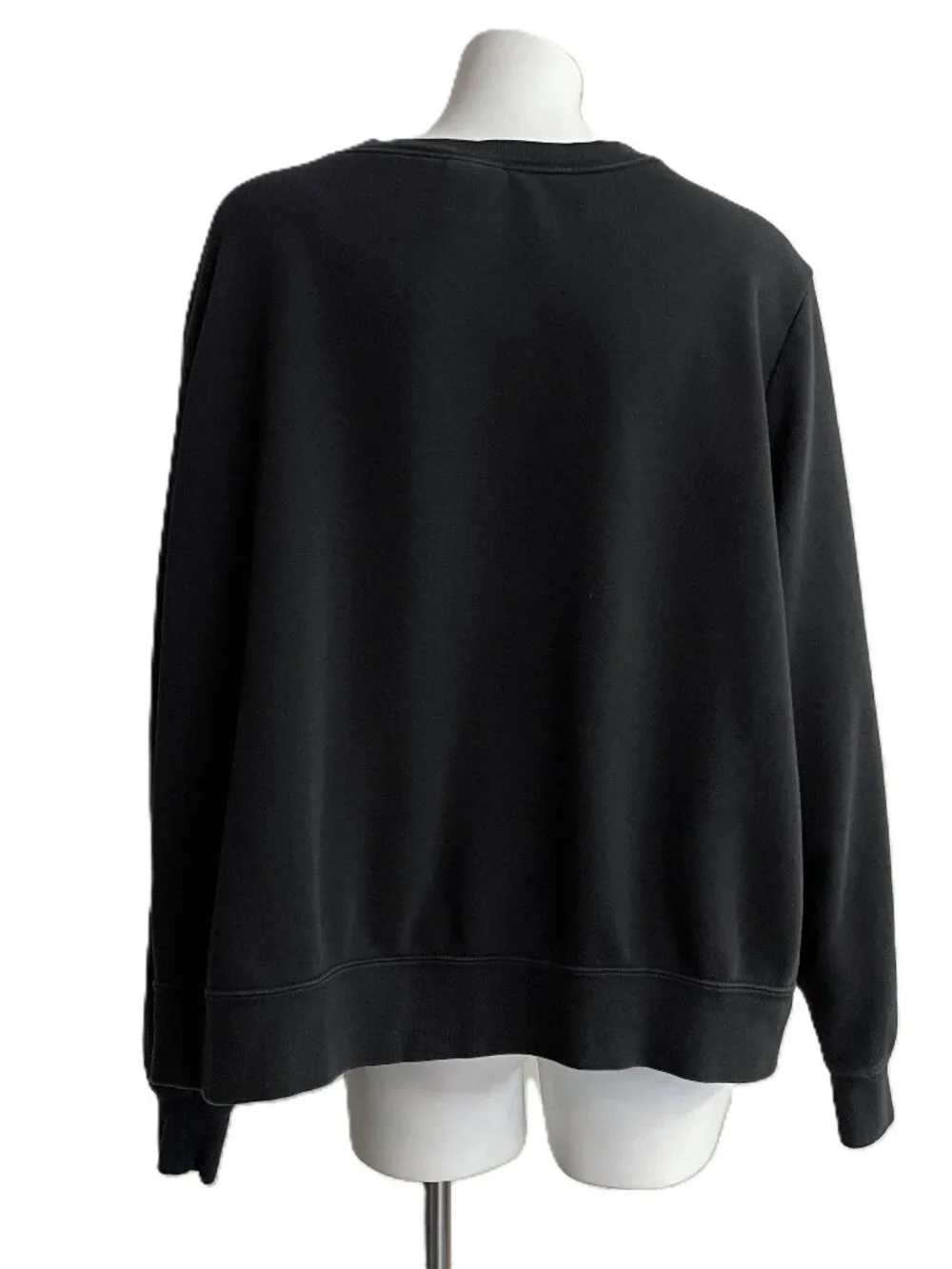 Nike Sweatshirt Women Plus Size 2X Black Embroidered Swoosh Logo Club Fleece